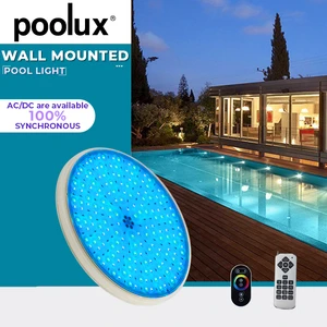 IP68 RGB Color Change Pond Flat Lights With Resin Filled PAR 56 RGB Pool Lighting LED Swimming Pool Light Underwater