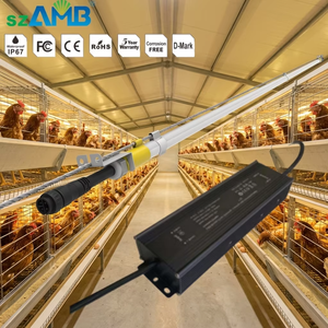 Chicken Lights IP67 Rated 0-10v Dimmable Flicker Free LED Poultry Light Corrosion Free T6 Tube for Chicken Farm AC100-240V