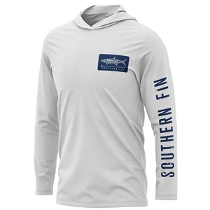 Performance Long Sleeve Fishing Shirt Custom UPF50+ Fishing Hoodie Quick Dry Breathable Essential For Anglers