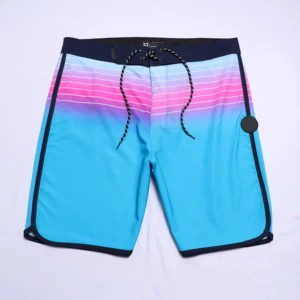 Custom Men's Colorful Striped Beach Pants Shorts Swimwear Man Matching 4 Way Stretch Mens Board Shorts Waterproof Swim Trunks