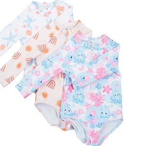 Manufacturer Printed Beachwear Summer Child Swimming Bathing Suits Custom Swimsuits for Girls Swimwear