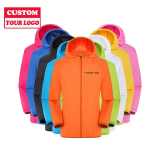 Custom Logo Colorful Ultra-thin Skin Sun-Protective Clothing Unisex UV Protection Long Shirt Summer Sun Protection Clothing