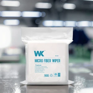 1000 Class Double Knit 100% Polyester Low-Particulate Disposable Cleanroom Wipes Safety Lab Electronics Clean Room Wiper