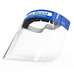 Medmount Medical Disposable CE ISO Plastic Clear Anti Fog 32x19 32x22 34x25cm Protective Face Mask Shield with Sponge