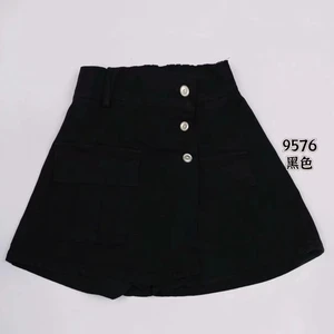 New Design Women's Plus Size Blue Denim Shorts Summer Baggy Breathable High Waisted A-Line Above-Knee Elastic Denim Shorts
