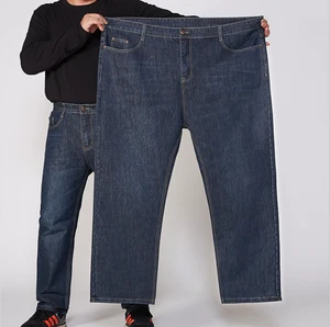 Good Quality Slim Straight Formal Mid Waist Softener Mens Plus Size Jeans