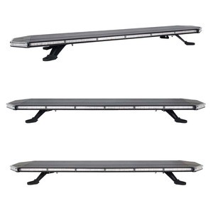 Extreme Bright Intensity Construction Detachable Emergency Warning Strobe Light Bar Rooftop Low Profile Hazard Flash Light
