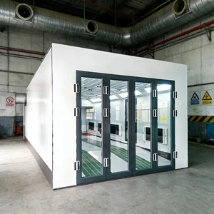 Advanced Car With Diesel Heating 12 Kw Power Explosion Proof Lighting High Efficiency Filter System Spraying Station