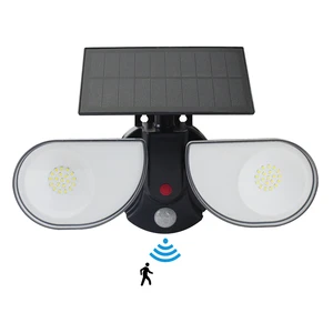 Factory Price IP65 Waterproof Solar Home Garden Adjustable Outdoor Motion Sensor Led Wall Lamp Security Light