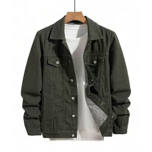 Fall Winter Men's Jeans Jacket High Quality Quick Dry Customizable Front Logo Latest Style