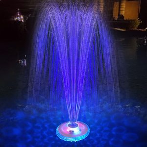 IP68 Waterproof Floating Motif Light LED Fountain Pool Waterfall Fountain Outdoor with Lights Water Fountain