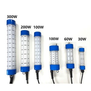 30w 60w 100w 200w 300w 400w 12V Green Underwater LED Fishing Light Fish Finder Lamp With 10m Cord Fish Lamp