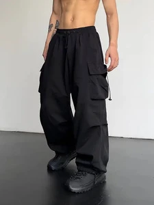 Box Suit Loose 34x32 Male Japanese Plus Mens China Ripstop Shei Thrift Set Mens Leather Cargo Pants