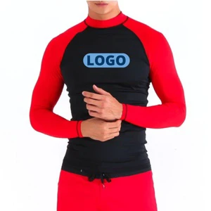 Customized Logo UPF50+ Cool Heat Dissipation Fabric Quick-Drying Slim Couple Long-Sleeved Swimming Sun Protection Clothing