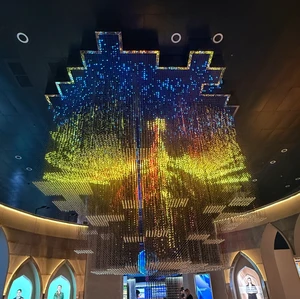 3D Matrix Stage Light DMX512 3D Volumetric Screen LED Club Disco Ceiling Lights
