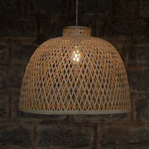 Wholesale Bamboo Handmade Chandelier Bamboo Pendant Lights Ceiling Lamp Lampshade for Living Room and Dining Room
