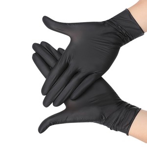 Disposable Black Safety Gloves Disposable Waterproof and Oil Proof Powder-Free Pure Nitirile Multi-Color Gloves