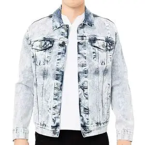 Winter New Fashion Windproof Long Sleeve Denim Jacket Men Casual 100% Cotton Regular Fit for Sale