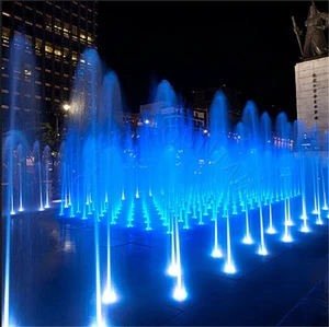 Dry Deck Dancing Fountain With Stainless Steel Easy Installation, Factory Price Outdoor Public Led Dance Floor Musical Fountain
