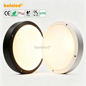 Hofoled Australian SAA Certified 15W 20W 24W IP65 Bunker Light Stairwell SAA LED Wall Light Oyster Light Outdoor Bulkhead Light