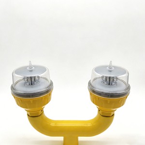 Navigation Buoy Plastic Marine Floating Marker Obstruction Double Light Buoy With Solar Warning Light