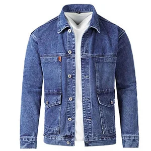 Unique Design Lightweight Men Washed Denim Jackets OEM Services Streetwear Style Men Denim Jackets by Star Crystal Enterprises