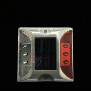 Waterproof Aluminum Solar Road Stud Indicator Light Solar Led Road Marker Lights Led Cat Eyes Road Stud