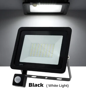 White/Warm White IP66 AC220V Exterior Projector Spotlight SMD2835 Outdoor Lighting Floor Lamp PIR Motion Sensor LED Floodlight
