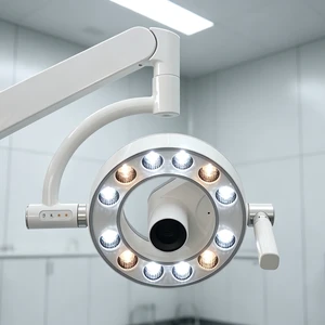 Dental Shadowless LED Light Lamp With HD Camera Recording System Adjustable Color Temp Optical Zoom Lens For Dentistry