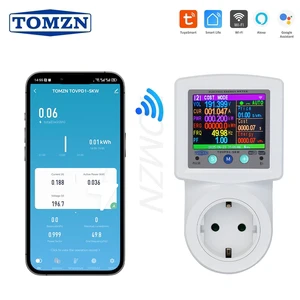 TOMZN WIFI Smart Multifunction 6 IN 1 SKW Socket For EU Tuya Prepayment Cycle Timer Voltage And Current Protector