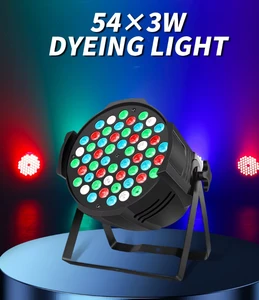 Stage Equipment Professional Indoor Concert Show Club DMX 54*3W RGBW Party Dj Disco Led Par Light