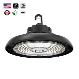 USA in Stock UL/DLC 3CCT IP65 Waterproof 100W-240W Hi Bay Industrial Highbay Led UFO High Bay Light for Warehouse Gym Garage