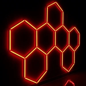 Popular Hot Selling No Shadow Geometric Shape Honeycomb Rgb Shop Hexagon Stage Light