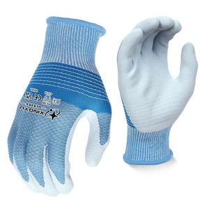 XINGYU 13 Gauge Spandex Nitrile Sandy DUMAX Coated Gloves for Work Construction Anti-slip Wear-resistant Odorless Safety Gloves