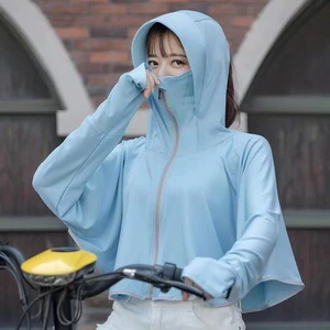 Women's UV Resistant Ice Silk Sunscreen Clothing for Rapid Cooling