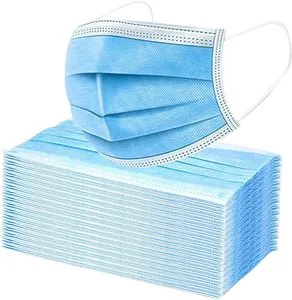 Blue 3 ply disposable face shield filter protection breathable dust proof