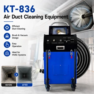 Commercial Air Duct Cleaning Equipment for HVAC Ventilation Duct Brushing and Vacuum Cleaning