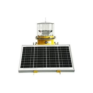 Weather Resistant Solar LED Aviation Warning Light Zero Maintenance For Long Term Tower Top Application