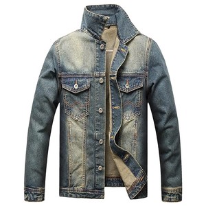 Best Quality Winter Men's Denim Jacket High Quality 100% Cotton Vintage Style All Colors & Sizes Inner Lining Fleece