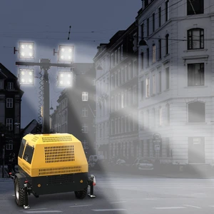 Hot Sale diesel Light Tower Engineering Lighting Telescopic Mast Mobile Trailer Portable Led Portable Generator Lighting Tower