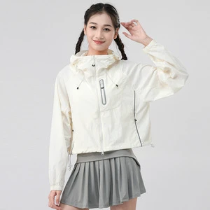 Sun Protection Women's Small Summer New Anti-UV Sun Protection Clothing Short Women's Ice Silk Lightweight Breathable Jacket