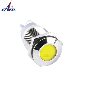 Hot Sale Waterproof Red Green Yellow Blue White Orange Metal Led Indicator Light 16mm 24V for Electrical Equipment Part Control