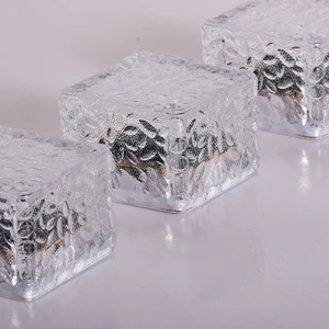 ILED Ip65 Waterproof 4 Led Buried Lamp Powered Underground Solar Charging Brick Led Colorful Solar Garden Light