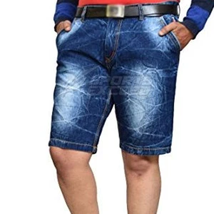 High Quality Men's Jeans Shorts with Zipper Fly 100% Cotton Solid Pattern Quick Dry Customizable-Training & Casual Use