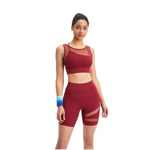 FH Eco-Friendly Yoga Sets Two Piece Yoga Sets Crop Top Bra Leggings Workout Outfit Athletic Gym Wear Fitness Set Activewear