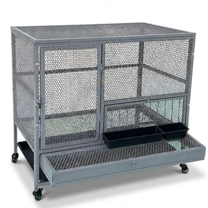 Backyard Poultry Cage Chicken Coop With Nesting Area Egg Tray Wheels For Chicken Duck Goose Anti Rat Snake Weasel