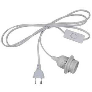 1.8 M Power Cord Cable E27 Pendant Lamp Holder Hagood EU/US Plug 303 Switch for Hanging Lamp LED Bulb Socket Household