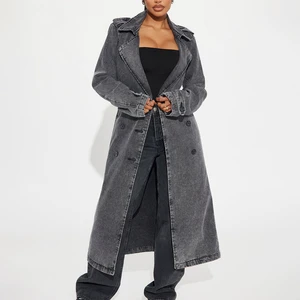 Custom Women's Winter Acid Wash Denim Jacket Full Sleeves Breathable Woven Fabric Eco-Friendly Reversible Design Streetwear