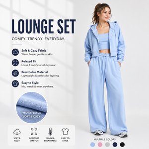 Women Contrast Halter Cami Crop Top Wide Leg Pants Lounge Set Soft Casual Two Piece Matching Tracksuits Outfit Sets
