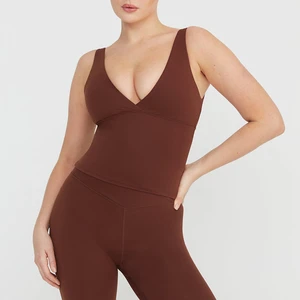 Active Wear Clothing Sleeveless Gym Top Custom Plus Sizes Women Daily V Neck Vest
